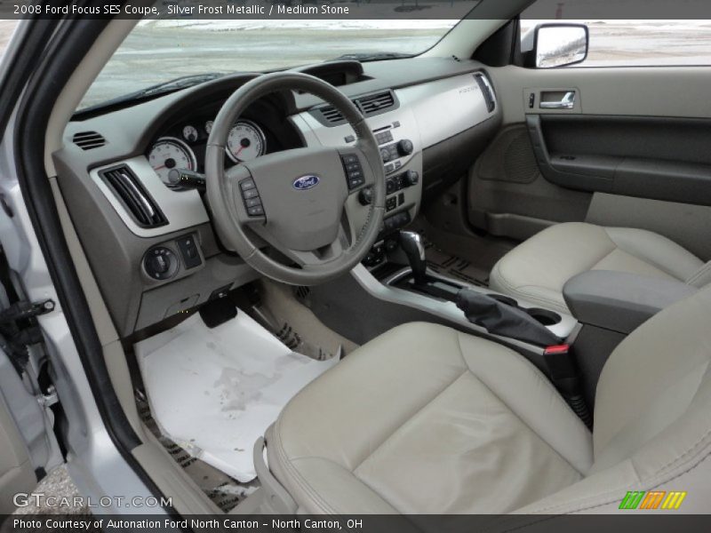 Silver Frost Metallic / Medium Stone 2008 Ford Focus SES Coupe