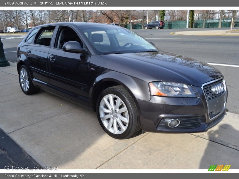 Lava Grey Pearl Effect / Black 2009 Audi A3 2.0T quattro