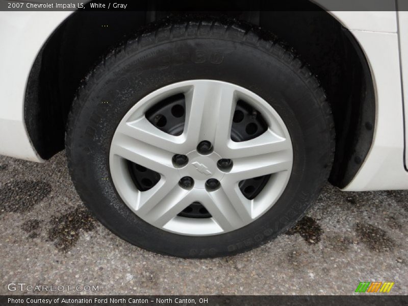 White / Gray 2007 Chevrolet Impala LS