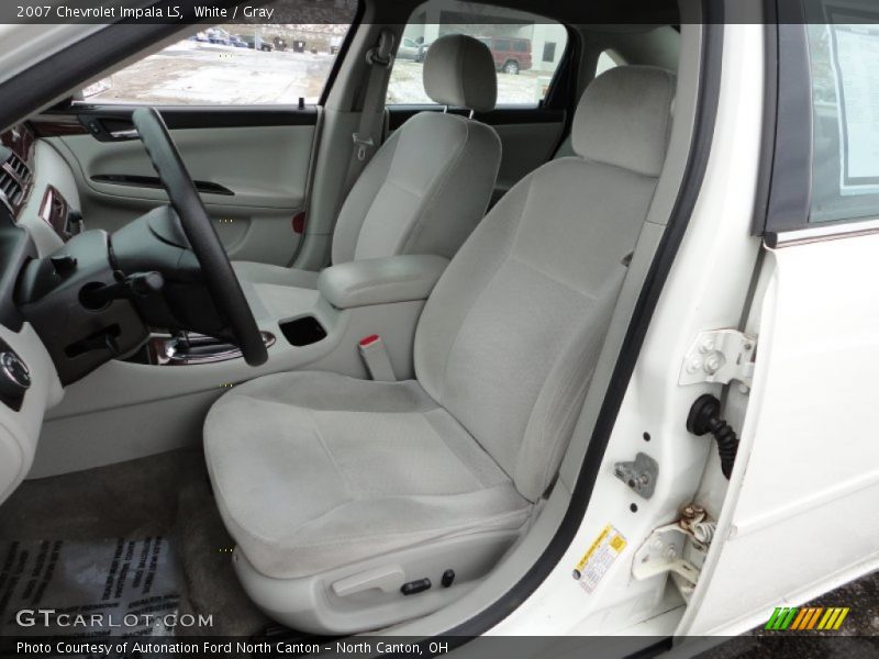White / Gray 2007 Chevrolet Impala LS
