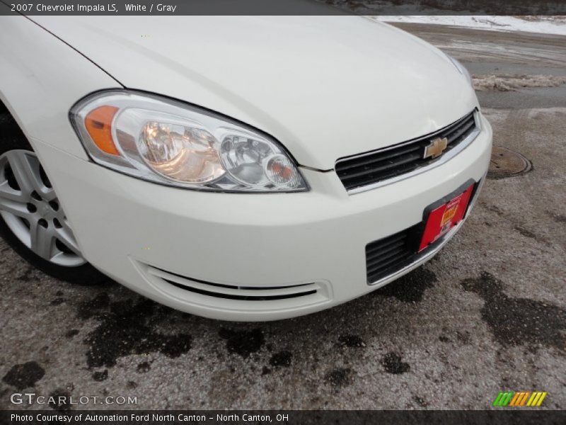White / Gray 2007 Chevrolet Impala LS