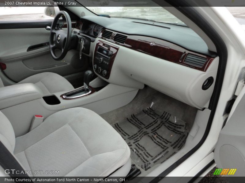 White / Gray 2007 Chevrolet Impala LS