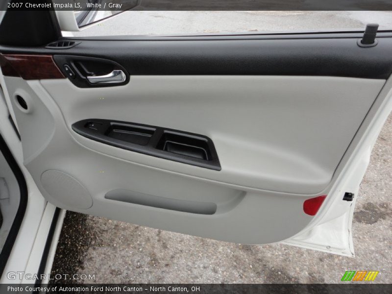 White / Gray 2007 Chevrolet Impala LS