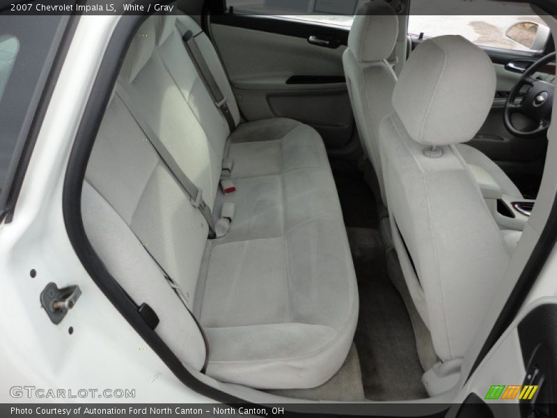 White / Gray 2007 Chevrolet Impala LS