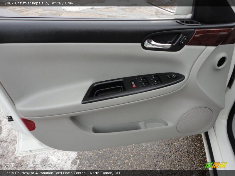 White / Gray 2007 Chevrolet Impala LS