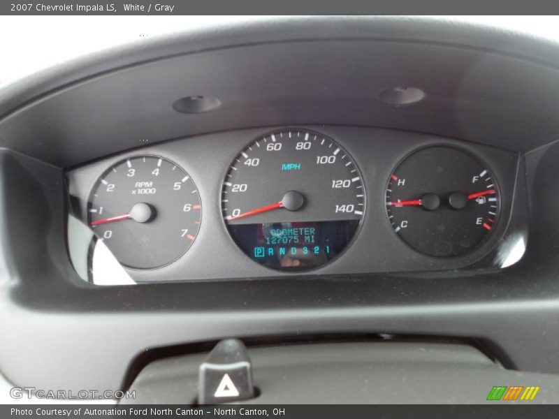 White / Gray 2007 Chevrolet Impala LS