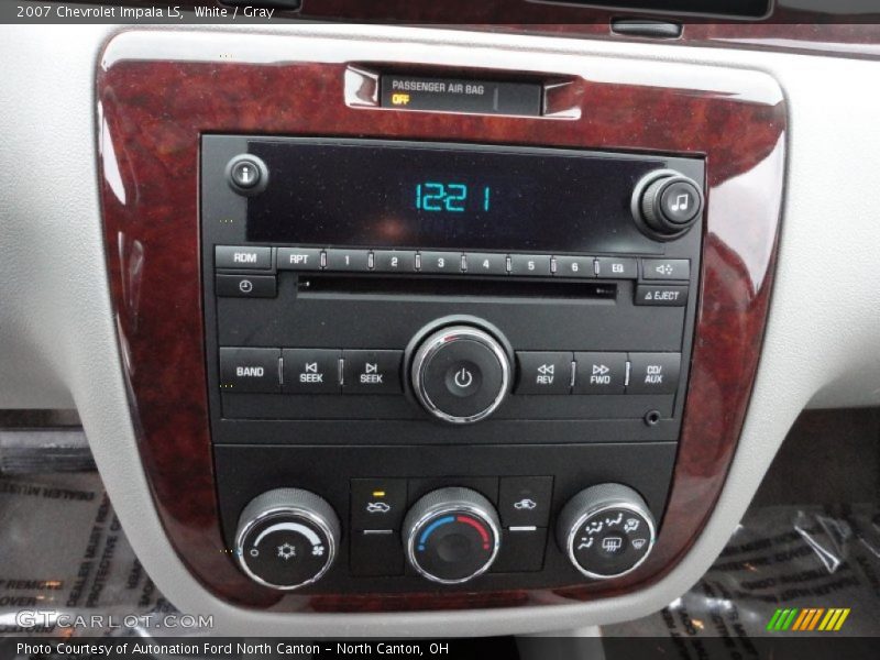 White / Gray 2007 Chevrolet Impala LS