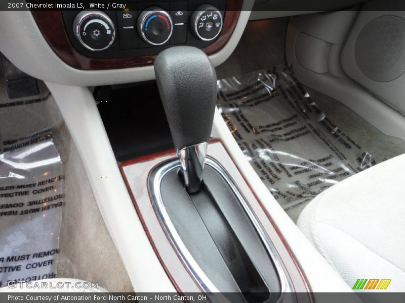 White / Gray 2007 Chevrolet Impala LS