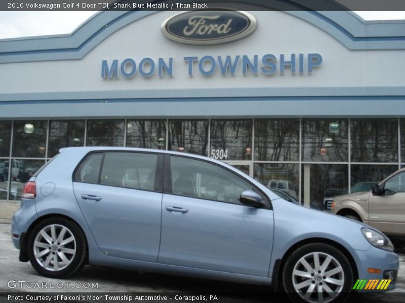 Shark Blue Metallic / Titan Black 2010 Volkswagen Golf 4 Door TDI