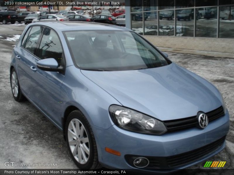 Shark Blue Metallic / Titan Black 2010 Volkswagen Golf 4 Door TDI