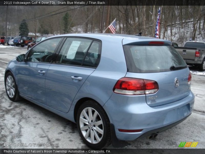 Shark Blue Metallic / Titan Black 2010 Volkswagen Golf 4 Door TDI