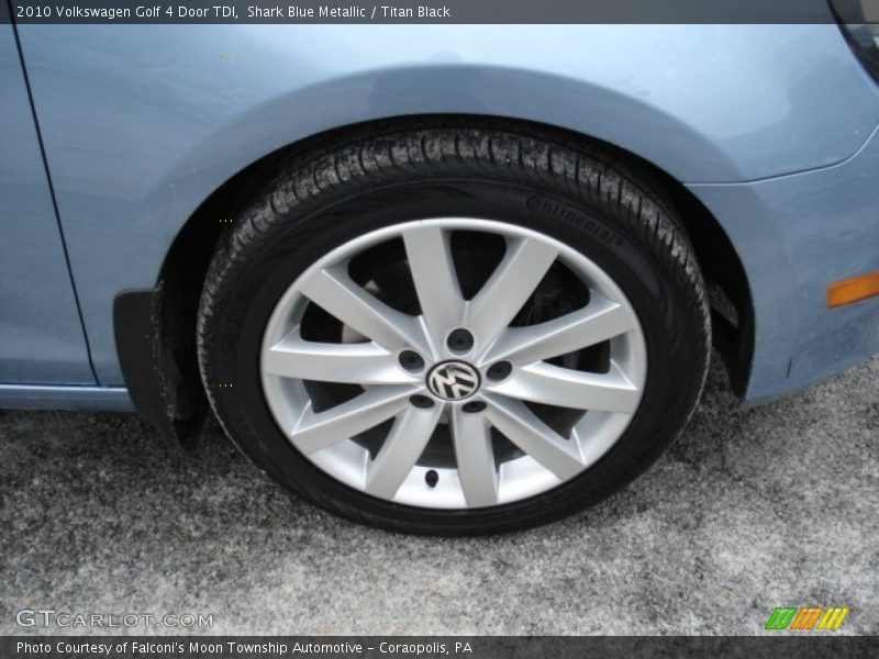 Shark Blue Metallic / Titan Black 2010 Volkswagen Golf 4 Door TDI