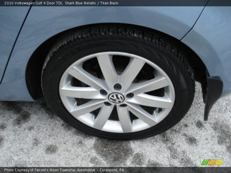 Shark Blue Metallic / Titan Black 2010 Volkswagen Golf 4 Door TDI