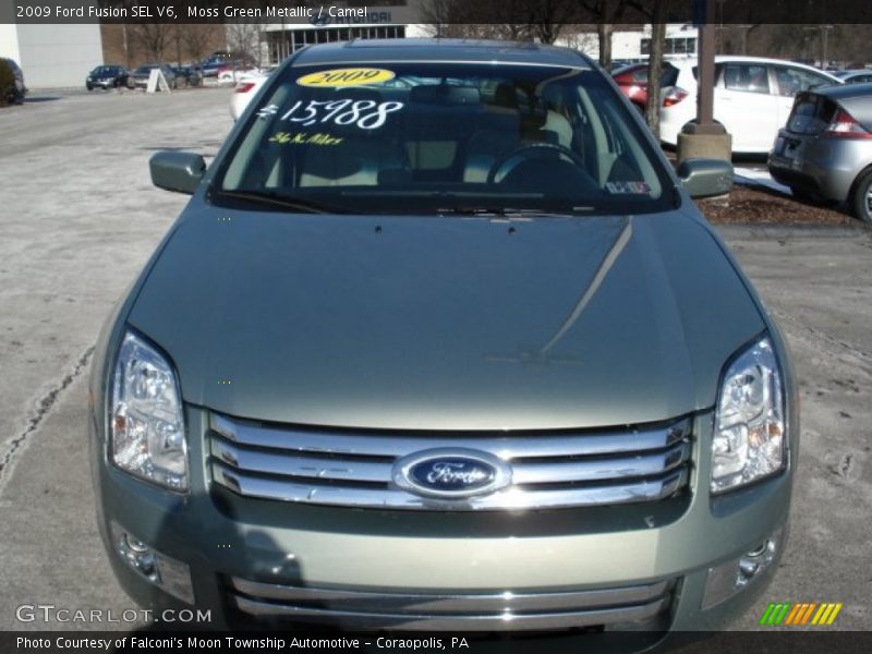 Moss Green Metallic / Camel 2009 Ford Fusion SEL V6