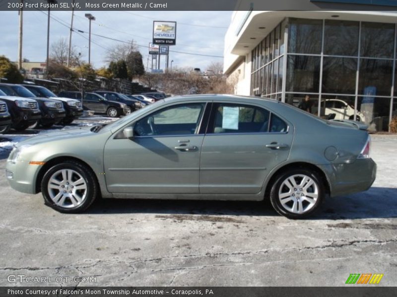 Moss Green Metallic / Camel 2009 Ford Fusion SEL V6