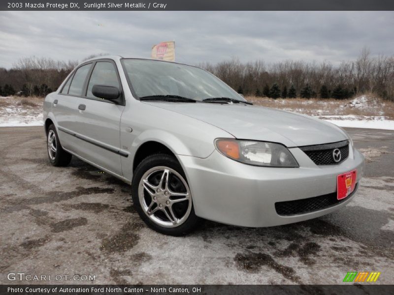 Sunlight Silver Metallic / Gray 2003 Mazda Protege DX