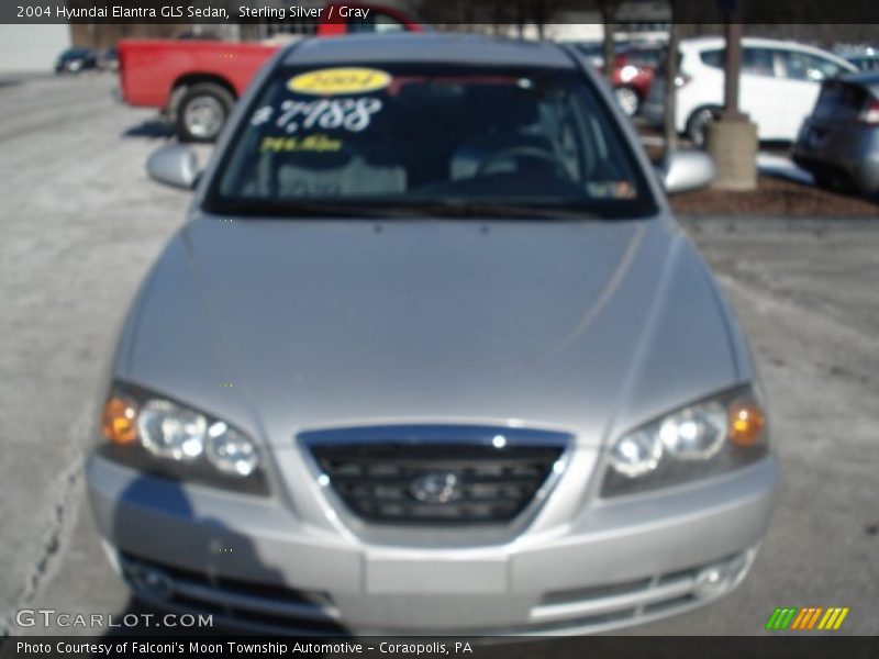 Sterling Silver / Gray 2004 Hyundai Elantra GLS Sedan