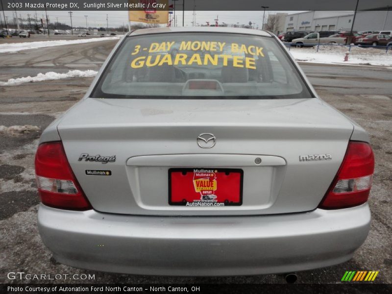 Sunlight Silver Metallic / Gray 2003 Mazda Protege DX