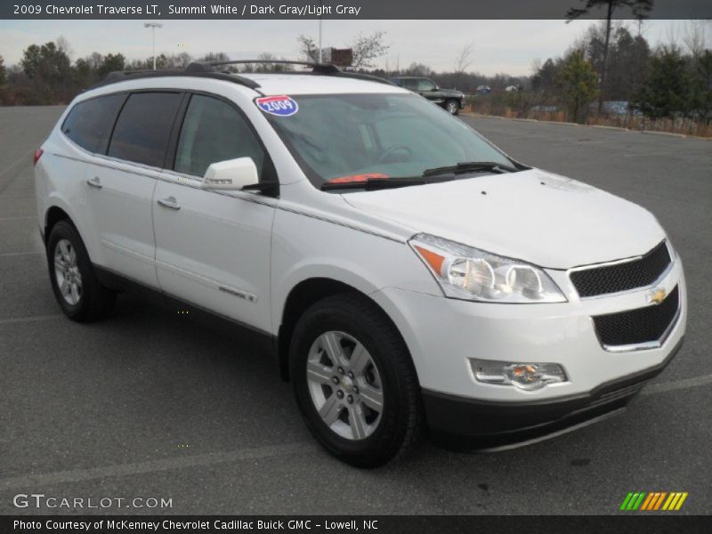 Summit White / Dark Gray/Light Gray 2009 Chevrolet Traverse LT