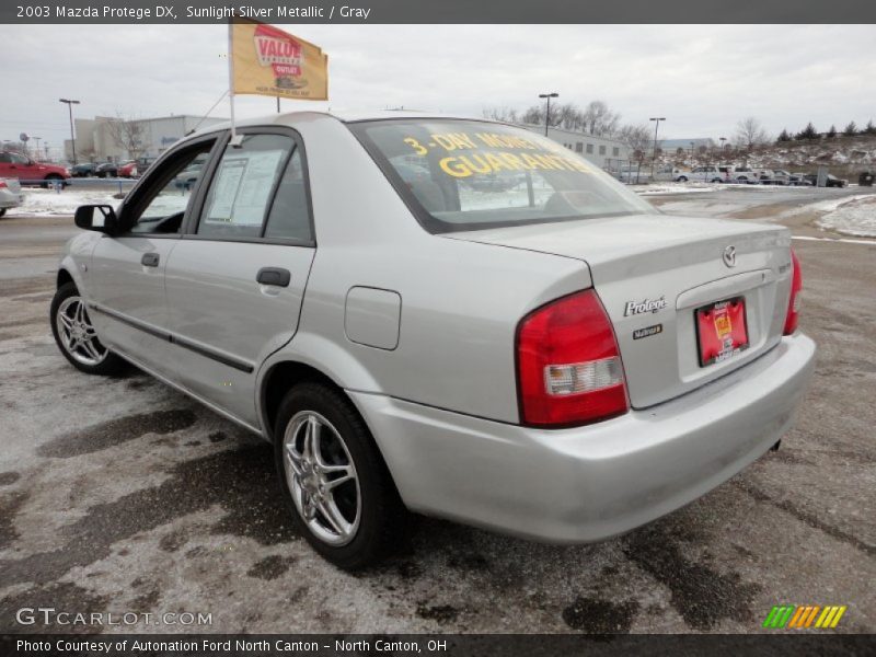 Sunlight Silver Metallic / Gray 2003 Mazda Protege DX