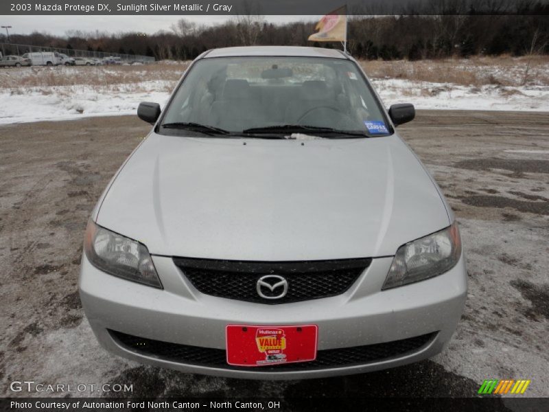 Sunlight Silver Metallic / Gray 2003 Mazda Protege DX