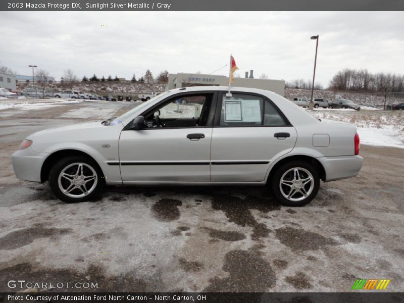 Sunlight Silver Metallic / Gray 2003 Mazda Protege DX