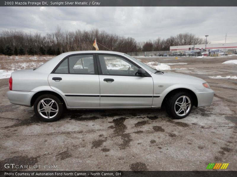 Sunlight Silver Metallic / Gray 2003 Mazda Protege DX