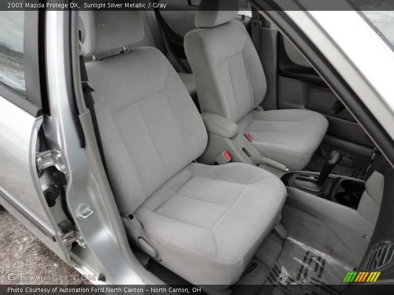Sunlight Silver Metallic / Gray 2003 Mazda Protege DX