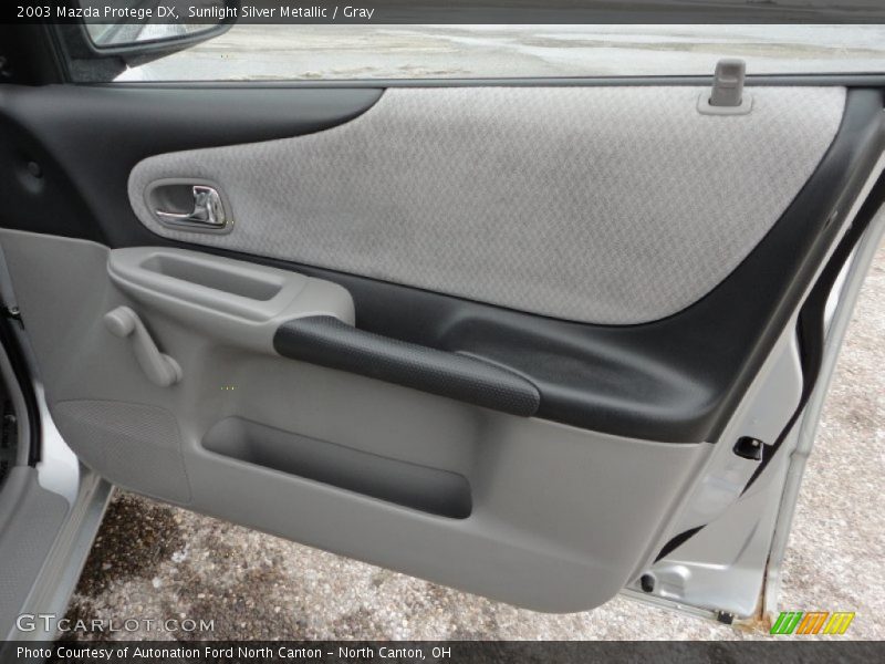 Sunlight Silver Metallic / Gray 2003 Mazda Protege DX