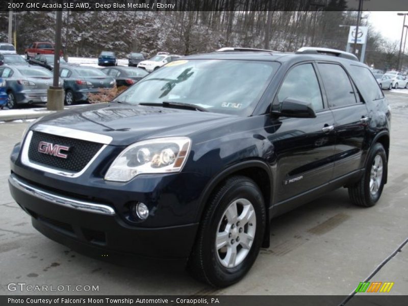 Deep Blue Metallic / Ebony 2007 GMC Acadia SLE AWD