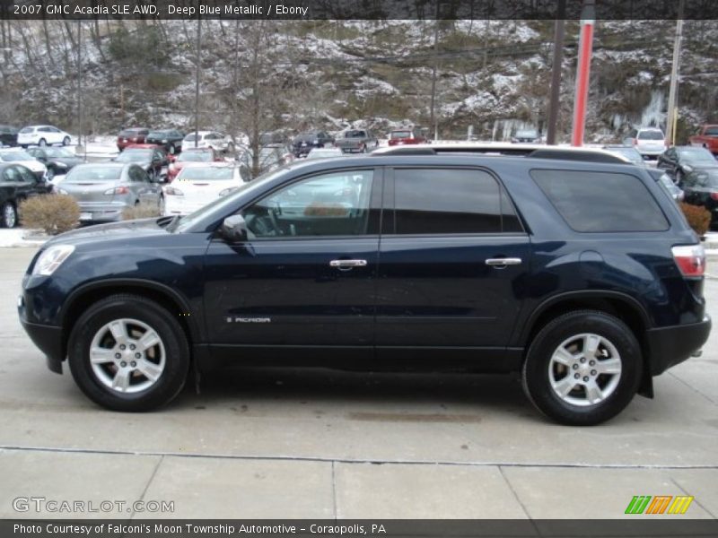 Deep Blue Metallic / Ebony 2007 GMC Acadia SLE AWD