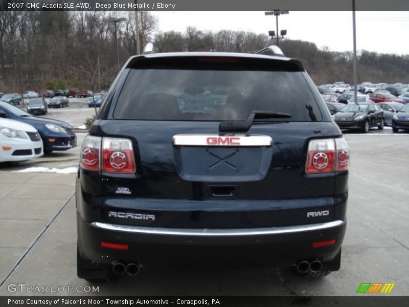 Deep Blue Metallic / Ebony 2007 GMC Acadia SLE AWD