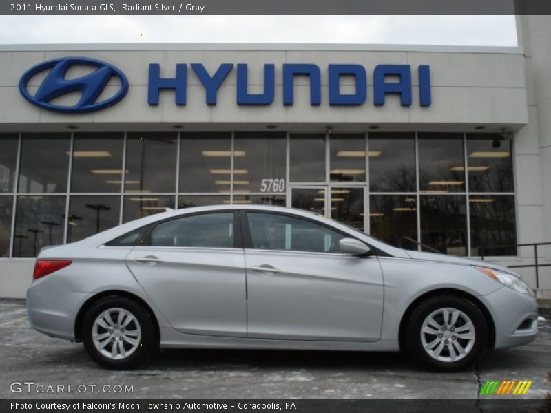 Radiant Silver / Gray 2011 Hyundai Sonata GLS