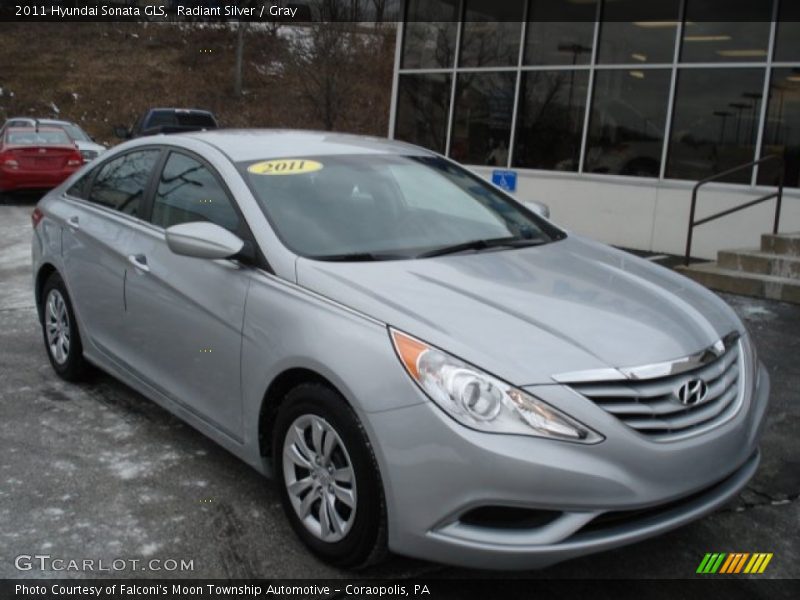 Radiant Silver / Gray 2011 Hyundai Sonata GLS