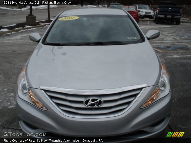 Radiant Silver / Gray 2011 Hyundai Sonata GLS