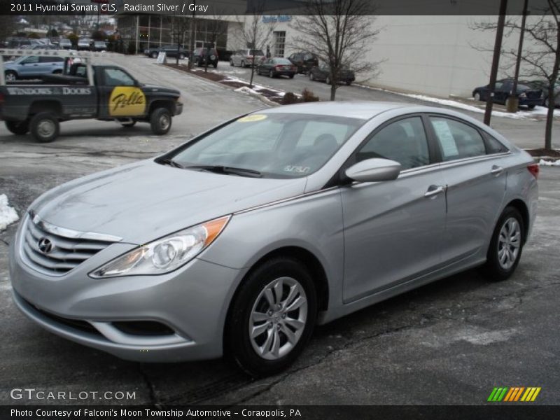 Radiant Silver / Gray 2011 Hyundai Sonata GLS