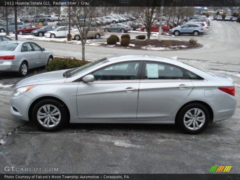 Radiant Silver / Gray 2011 Hyundai Sonata GLS