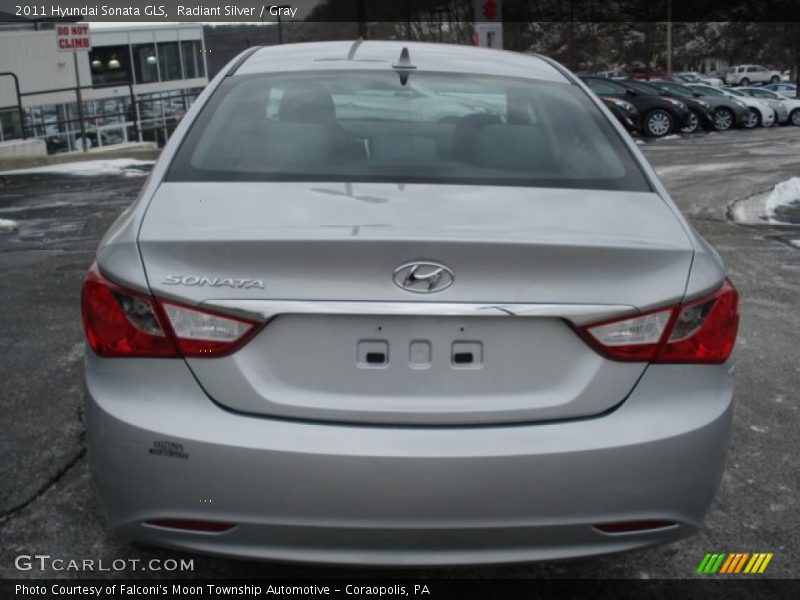 Radiant Silver / Gray 2011 Hyundai Sonata GLS