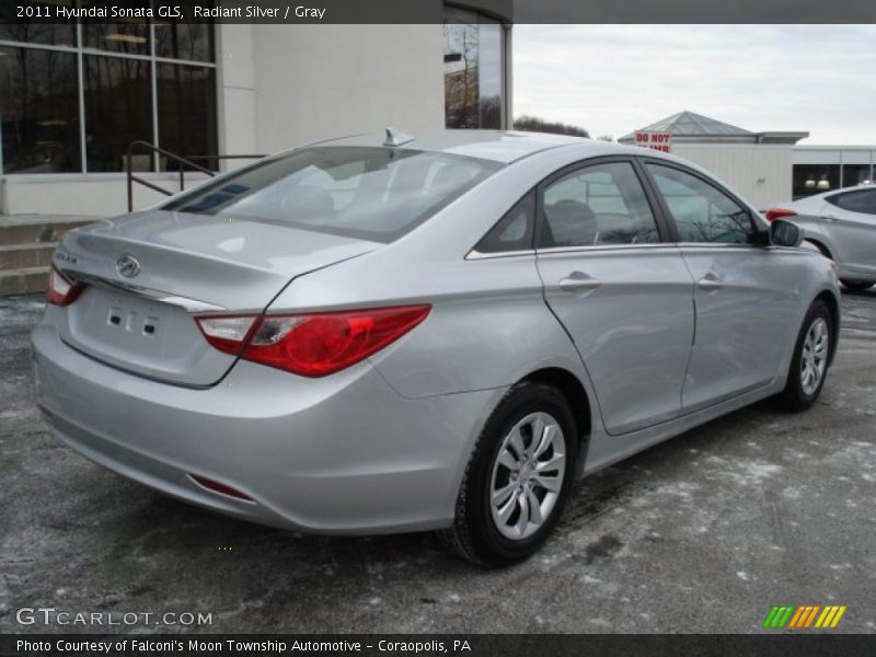 Radiant Silver / Gray 2011 Hyundai Sonata GLS