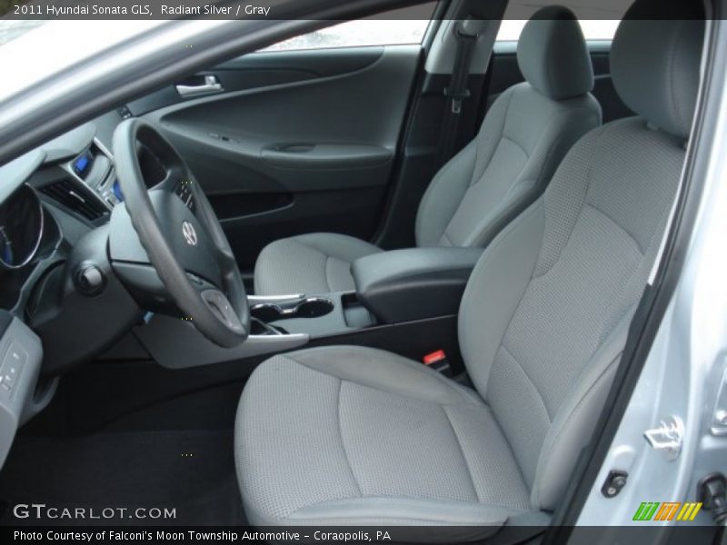 Radiant Silver / Gray 2011 Hyundai Sonata GLS