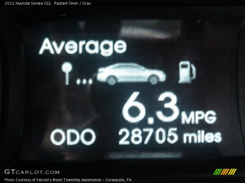 Radiant Silver / Gray 2011 Hyundai Sonata GLS