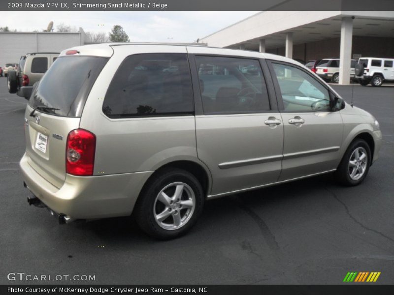 Shimmering Sand Metallic / Beige 2003 Mazda MPV LX