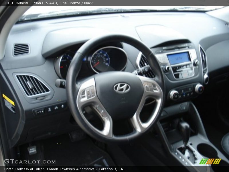 Chai Bronze / Black 2011 Hyundai Tucson GLS AWD