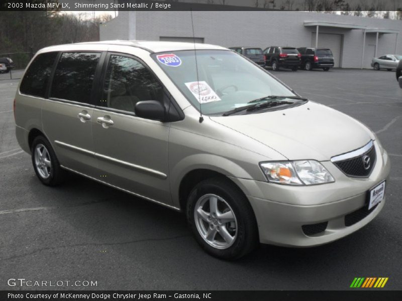 Shimmering Sand Metallic / Beige 2003 Mazda MPV LX