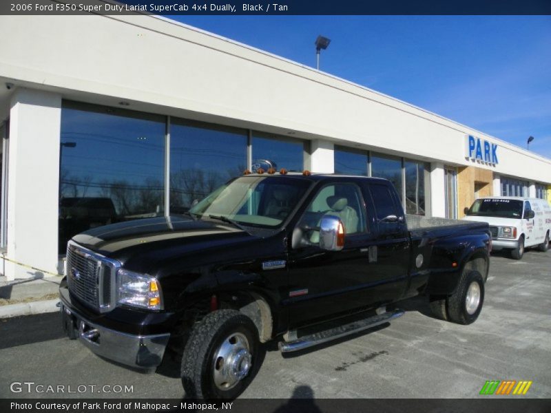 Black / Tan 2006 Ford F350 Super Duty Lariat SuperCab 4x4 Dually