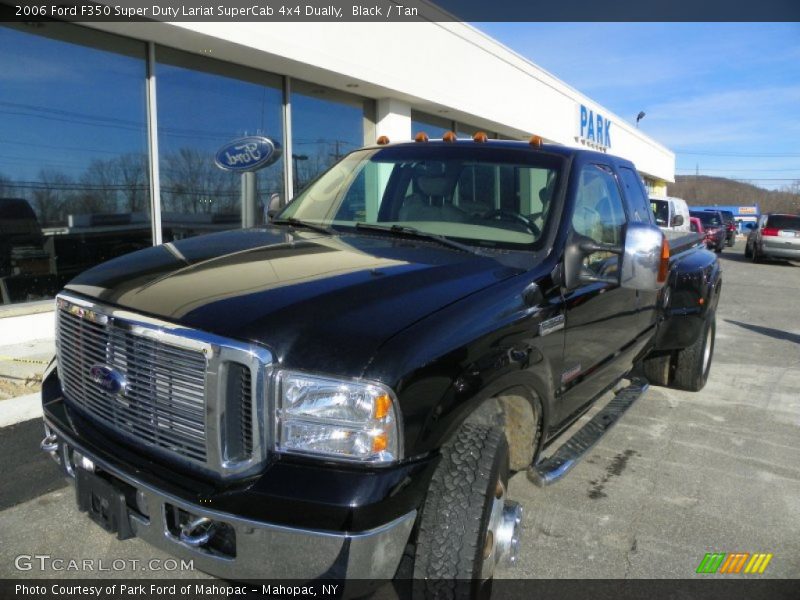 Black / Tan 2006 Ford F350 Super Duty Lariat SuperCab 4x4 Dually