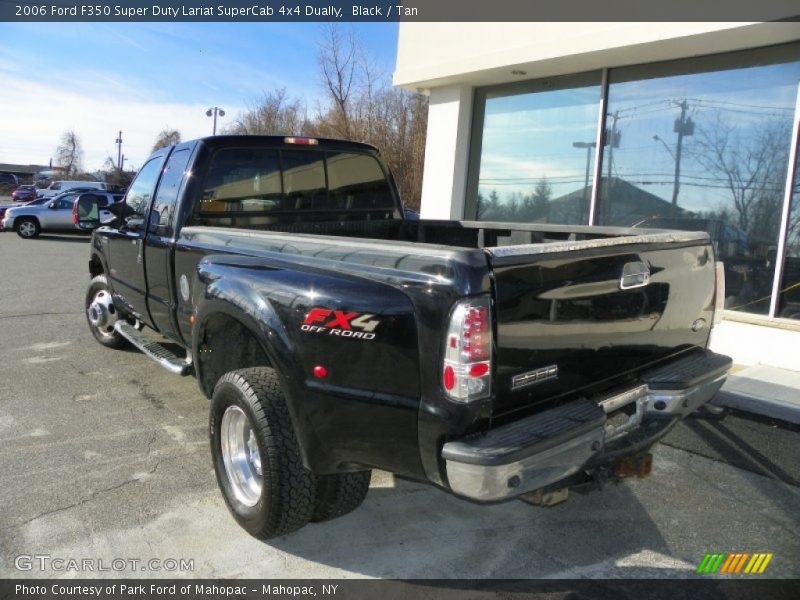 Black / Tan 2006 Ford F350 Super Duty Lariat SuperCab 4x4 Dually