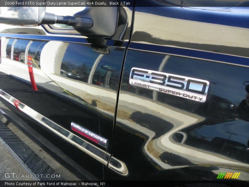 Black / Tan 2006 Ford F350 Super Duty Lariat SuperCab 4x4 Dually