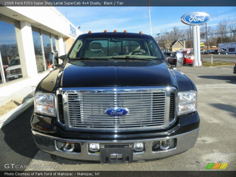 Black / Tan 2006 Ford F350 Super Duty Lariat SuperCab 4x4 Dually