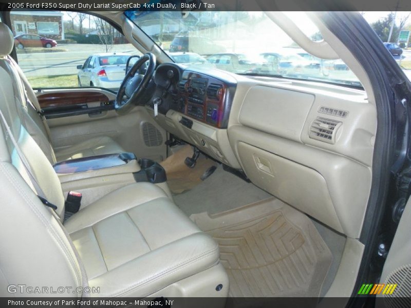 Black / Tan 2006 Ford F350 Super Duty Lariat SuperCab 4x4 Dually